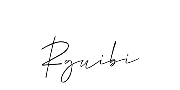 Design your own signature with our free online signature maker. With this signature software, you can create a handwritten (Allison_Script) signature for name Rguibi. Rguibi signature style 2 images and pictures png