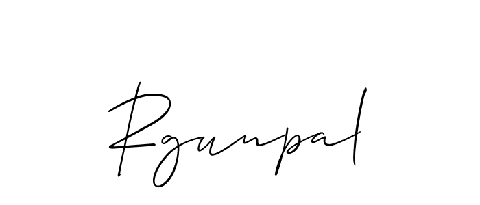 Rgunpal stylish signature style. Best Handwritten Sign (Allison_Script) for my name. Handwritten Signature Collection Ideas for my name Rgunpal. Rgunpal signature style 2 images and pictures png
