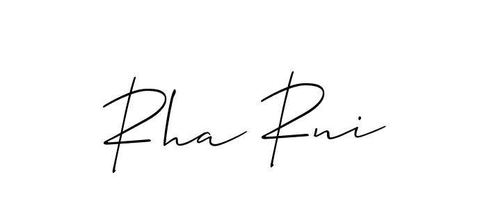 Best and Professional Signature Style for Rha Rni. Allison_Script Best Signature Style Collection. Rha Rni signature style 2 images and pictures png