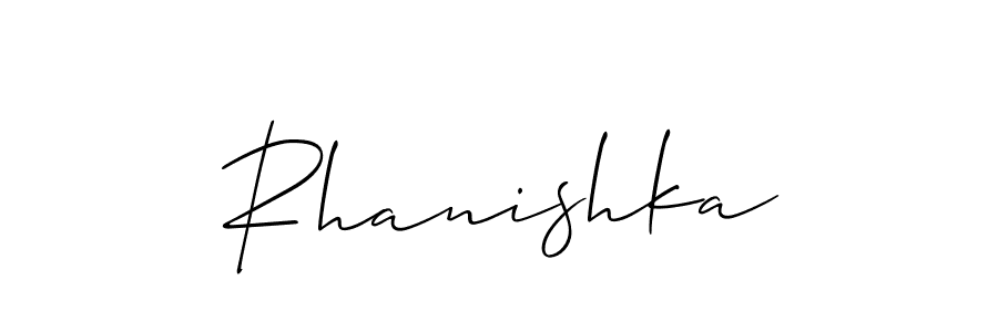 Best and Professional Signature Style for Rhanishka. Allison_Script Best Signature Style Collection. Rhanishka signature style 2 images and pictures png