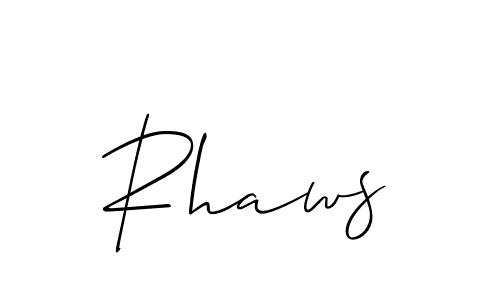How to Draw Rhaws signature style? Allison_Script is a latest design signature styles for name Rhaws. Rhaws signature style 2 images and pictures png
