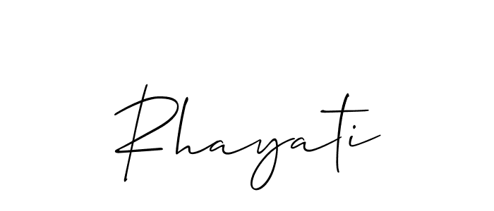 Once you've used our free online signature maker to create your best signature Allison_Script style, it's time to enjoy all of the benefits that Rhayati name signing documents. Rhayati signature style 2 images and pictures png