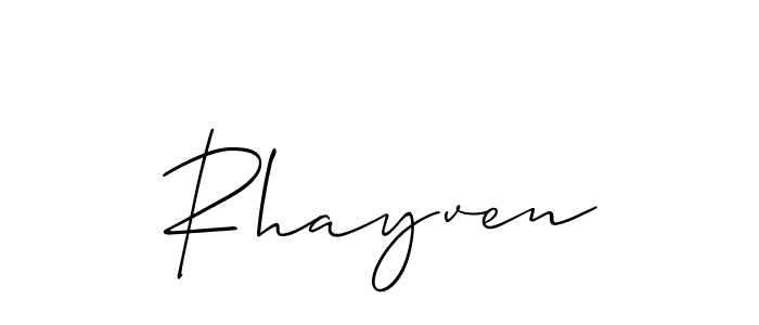 Also You can easily find your signature by using the search form. We will create Rhayven name handwritten signature images for you free of cost using Allison_Script sign style. Rhayven signature style 2 images and pictures png