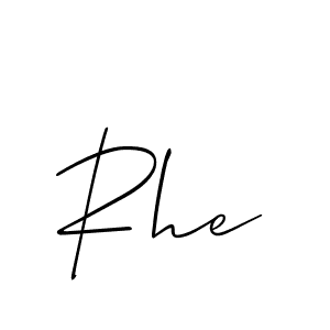 Also You can easily find your signature by using the search form. We will create Rhe name handwritten signature images for you free of cost using Allison_Script sign style. Rhe signature style 2 images and pictures png