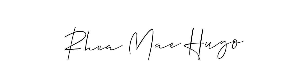 Check out images of Autograph of Rhea Mae Hugo name. Actor Rhea Mae Hugo Signature Style. Allison_Script is a professional sign style online. Rhea Mae Hugo signature style 2 images and pictures png