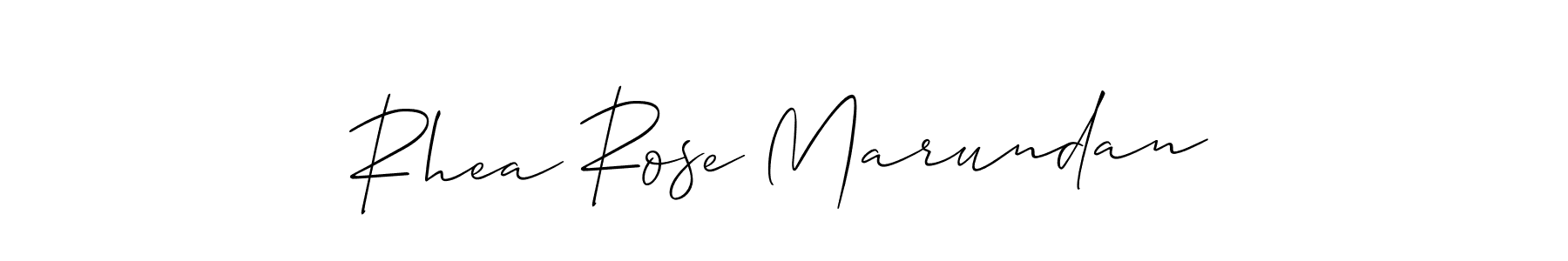 How to Draw Rhea Rose Marundan signature style? Allison_Script is a latest design signature styles for name Rhea Rose Marundan. Rhea Rose Marundan signature style 2 images and pictures png