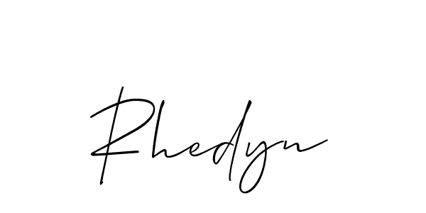 Allison_Script is a professional signature style that is perfect for those who want to add a touch of class to their signature. It is also a great choice for those who want to make their signature more unique. Get Rhedyn name to fancy signature for free. Rhedyn signature style 2 images and pictures png