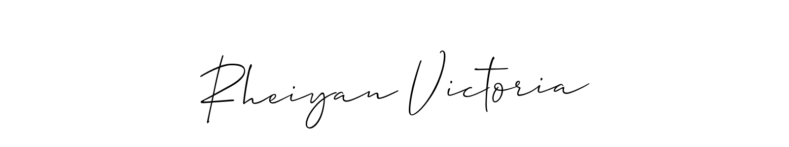 Best and Professional Signature Style for Rheiyan Victoria. Allison_Script Best Signature Style Collection. Rheiyan Victoria signature style 2 images and pictures png