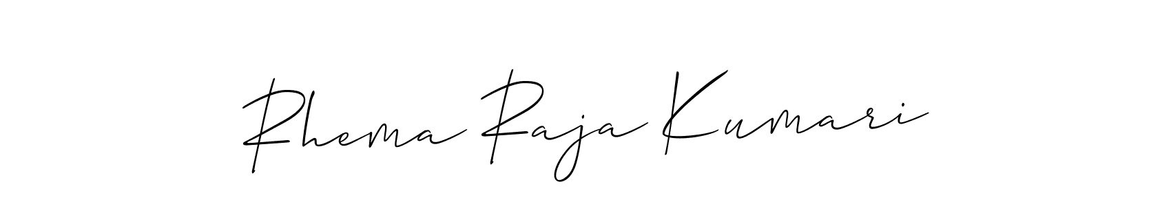 Once you've used our free online signature maker to create your best signature Allison_Script style, it's time to enjoy all of the benefits that Rhema Raja Kumari name signing documents. Rhema Raja Kumari signature style 2 images and pictures png