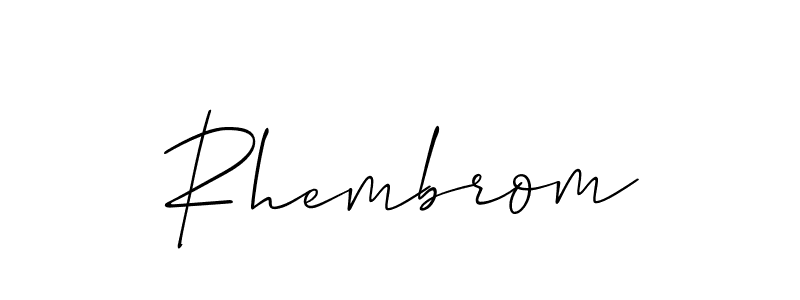 Make a beautiful signature design for name Rhembrom. Use this online signature maker to create a handwritten signature for free. Rhembrom signature style 2 images and pictures png