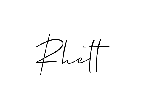 You should practise on your own different ways (Allison_Script) to write your name (Rhett) in signature. don't let someone else do it for you. Rhett signature style 2 images and pictures png