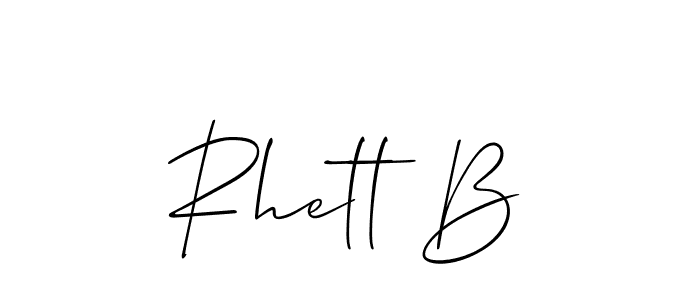 Make a beautiful signature design for name Rhett B. Use this online signature maker to create a handwritten signature for free. Rhett B signature style 2 images and pictures png