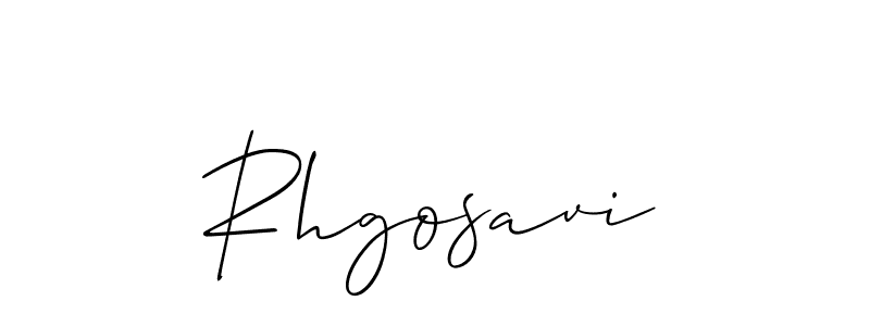 Also we have Rhgosavi name is the best signature style. Create professional handwritten signature collection using Allison_Script autograph style. Rhgosavi signature style 2 images and pictures png