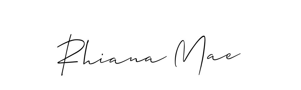 Allison_Script is a professional signature style that is perfect for those who want to add a touch of class to their signature. It is also a great choice for those who want to make their signature more unique. Get Rhiana Mae name to fancy signature for free. Rhiana Mae signature style 2 images and pictures png