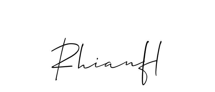 Best and Professional Signature Style for Rhianfl. Allison_Script Best Signature Style Collection. Rhianfl signature style 2 images and pictures png