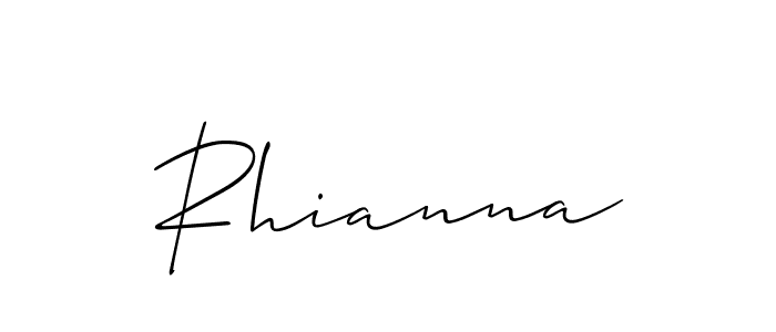 Best and Professional Signature Style for Rhianna. Allison_Script Best Signature Style Collection. Rhianna signature style 2 images and pictures png