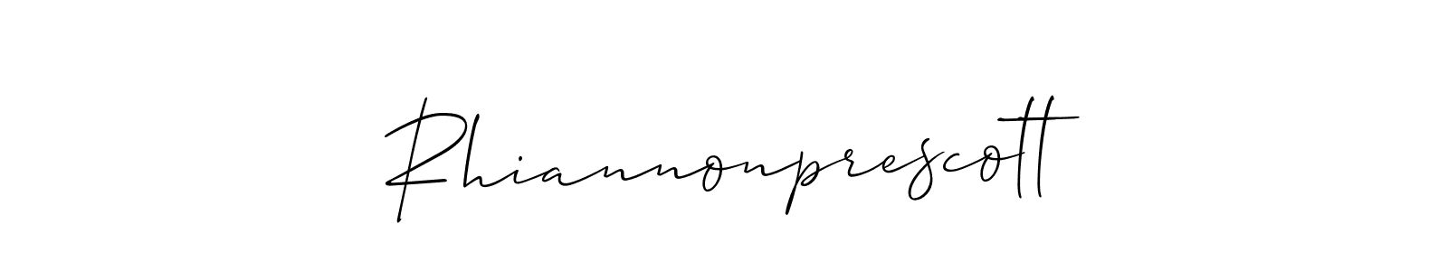 Best and Professional Signature Style for Rhiannonprescott. Allison_Script Best Signature Style Collection. Rhiannonprescott signature style 2 images and pictures png