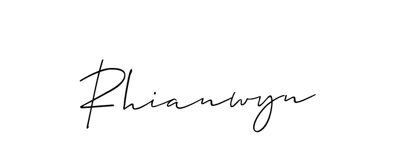 How to Draw Rhianwyn signature style? Allison_Script is a latest design signature styles for name Rhianwyn. Rhianwyn signature style 2 images and pictures png