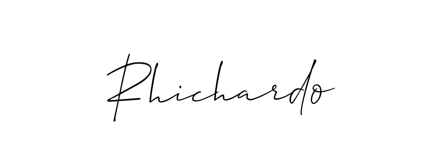 Make a beautiful signature design for name Rhichardo. Use this online signature maker to create a handwritten signature for free. Rhichardo signature style 2 images and pictures png