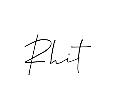 Rhit stylish signature style. Best Handwritten Sign (Allison_Script) for my name. Handwritten Signature Collection Ideas for my name Rhit. Rhit signature style 2 images and pictures png