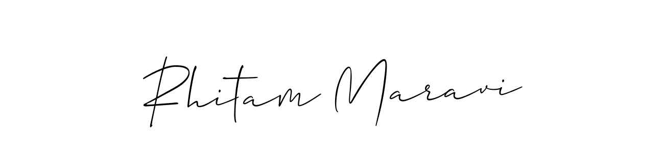 Best and Professional Signature Style for Rhitam Maravi. Allison_Script Best Signature Style Collection. Rhitam Maravi signature style 2 images and pictures png