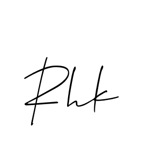 if you are searching for the best signature style for your name Rhk. so please give up your signature search. here we have designed multiple signature styles  using Allison_Script. Rhk signature style 2 images and pictures png