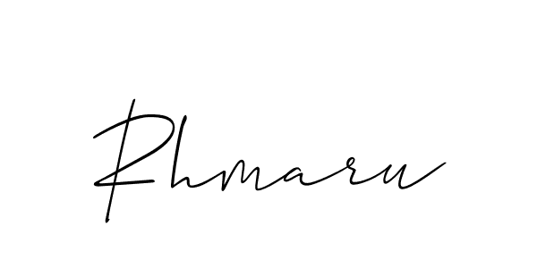 How to Draw Rhmaru signature style? Allison_Script is a latest design signature styles for name Rhmaru. Rhmaru signature style 2 images and pictures png