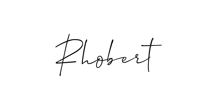 if you are searching for the best signature style for your name Rhobert. so please give up your signature search. here we have designed multiple signature styles  using Allison_Script. Rhobert signature style 2 images and pictures png