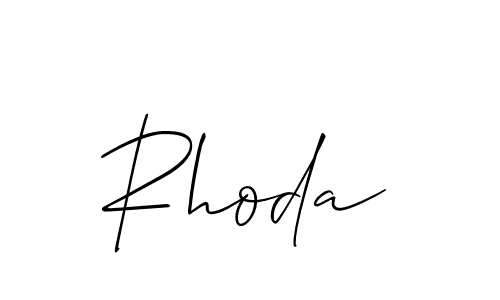 How to Draw Rhoda signature style? Allison_Script is a latest design signature styles for name Rhoda. Rhoda signature style 2 images and pictures png