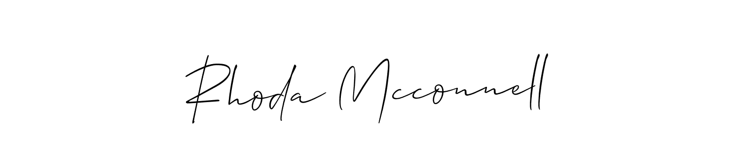 Make a beautiful signature design for name Rhoda Mcconnell. Use this online signature maker to create a handwritten signature for free. Rhoda Mcconnell signature style 2 images and pictures png