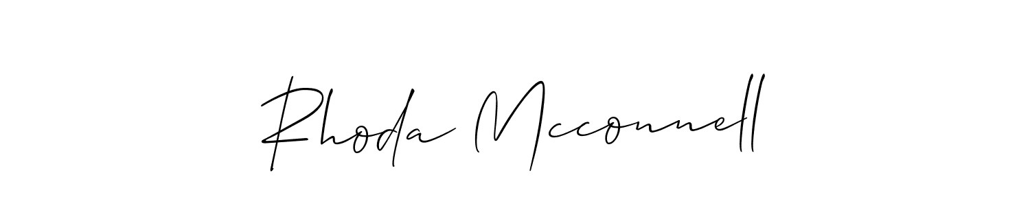 Make a beautiful signature design for name Rhoda Mcconnell. Use this online signature maker to create a handwritten signature for free. Rhoda Mcconnell signature style 2 images and pictures png