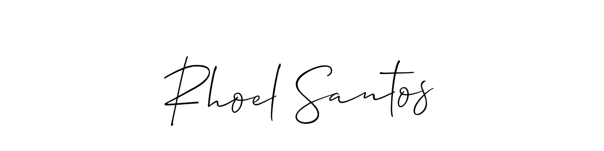 You can use this online signature creator to create a handwritten signature for the name Rhoel Santos. This is the best online autograph maker. Rhoel Santos signature style 2 images and pictures png