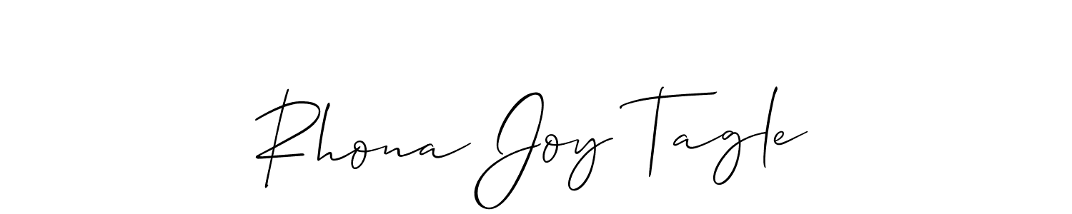 Rhona Joy Tagle stylish signature style. Best Handwritten Sign (Allison_Script) for my name. Handwritten Signature Collection Ideas for my name Rhona Joy Tagle. Rhona Joy Tagle signature style 2 images and pictures png