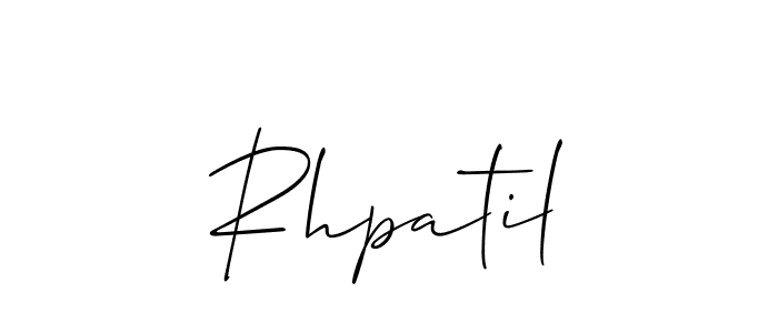if you are searching for the best signature style for your name Rhpatil. so please give up your signature search. here we have designed multiple signature styles  using Allison_Script. Rhpatil signature style 2 images and pictures png