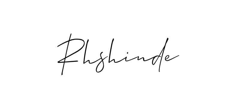 Allison_Script is a professional signature style that is perfect for those who want to add a touch of class to their signature. It is also a great choice for those who want to make their signature more unique. Get Rhshinde name to fancy signature for free. Rhshinde signature style 2 images and pictures png
