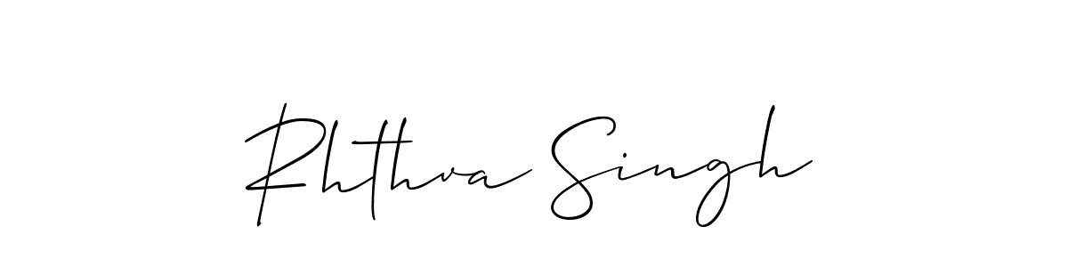 Make a beautiful signature design for name Rhthva Singh. With this signature (Allison_Script) style, you can create a handwritten signature for free. Rhthva Singh signature style 2 images and pictures png