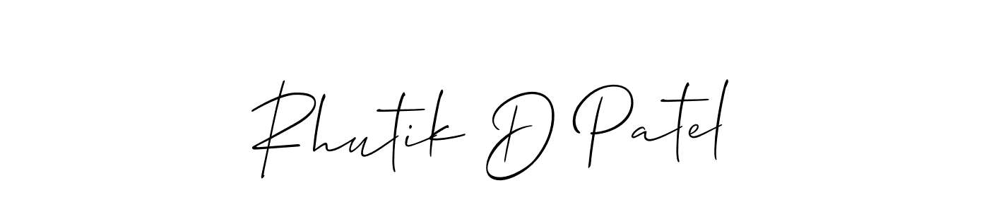How to Draw Rhutik D Patel signature style? Allison_Script is a latest design signature styles for name Rhutik D Patel. Rhutik D Patel signature style 2 images and pictures png