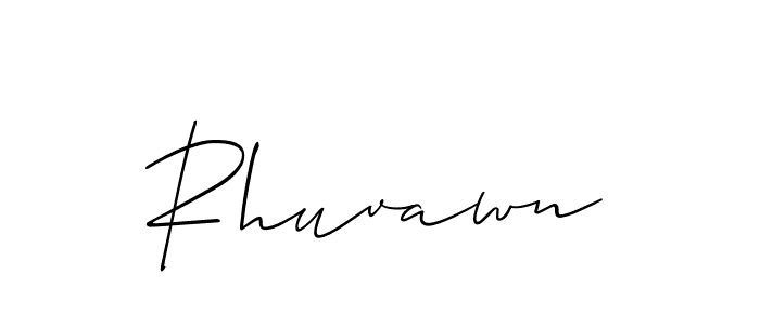 Design your own signature with our free online signature maker. With this signature software, you can create a handwritten (Allison_Script) signature for name Rhuvawn. Rhuvawn signature style 2 images and pictures png