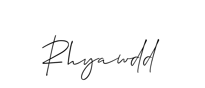 Once you've used our free online signature maker to create your best signature Allison_Script style, it's time to enjoy all of the benefits that Rhyawdd name signing documents. Rhyawdd signature style 2 images and pictures png