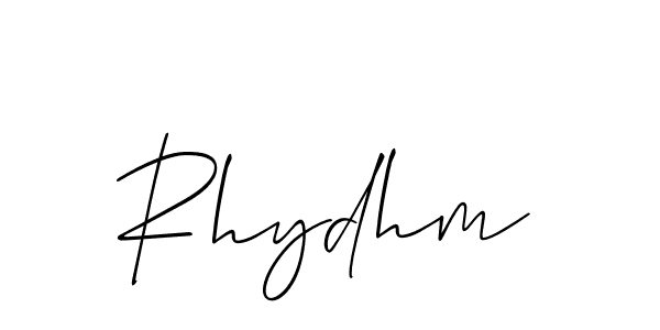 You should practise on your own different ways (Allison_Script) to write your name (Rhydhm) in signature. don't let someone else do it for you. Rhydhm signature style 2 images and pictures png