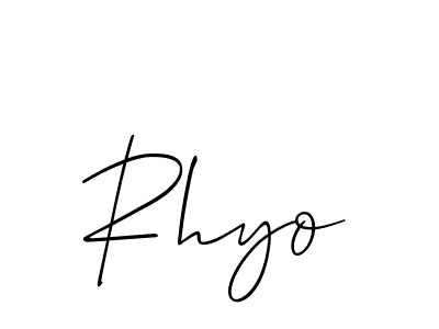 How to Draw Rhyo signature style? Allison_Script is a latest design signature styles for name Rhyo. Rhyo signature style 2 images and pictures png