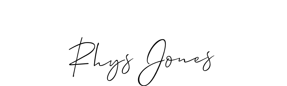 Make a short Rhys Jones signature style. Manage your documents anywhere anytime using Allison_Script. Create and add eSignatures, submit forms, share and send files easily. Rhys Jones signature style 2 images and pictures png