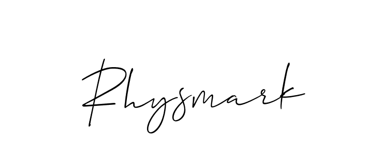 Make a beautiful signature design for name Rhysmark. With this signature (Allison_Script) style, you can create a handwritten signature for free. Rhysmark signature style 2 images and pictures png