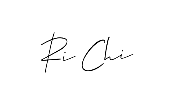 Also You can easily find your signature by using the search form. We will create Ri Chi name handwritten signature images for you free of cost using Allison_Script sign style. Ri Chi signature style 2 images and pictures png