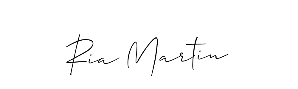 Use a signature maker to create a handwritten signature online. With this signature software, you can design (Allison_Script) your own signature for name Ria Martin. Ria Martin signature style 2 images and pictures png