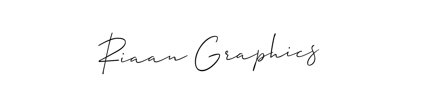 Make a beautiful signature design for name Riaan Graphics. Use this online signature maker to create a handwritten signature for free. Riaan Graphics signature style 2 images and pictures png