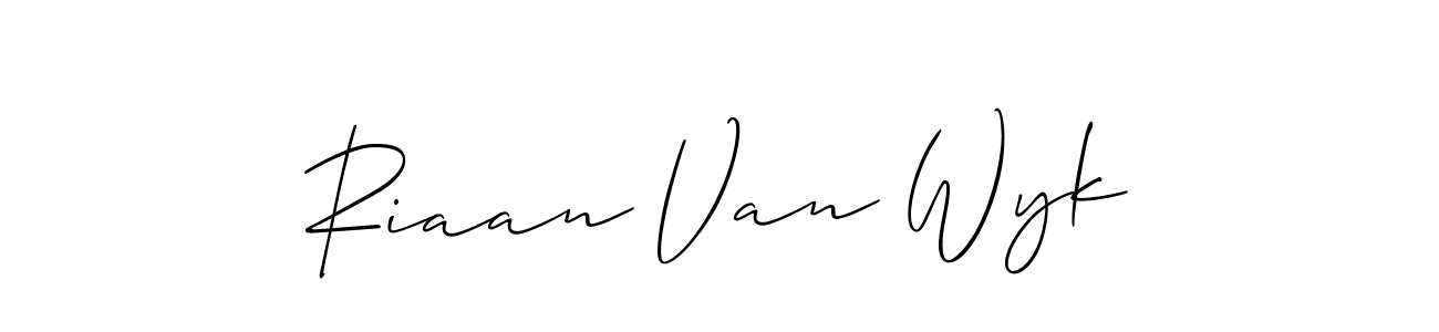 It looks lik you need a new signature style for name Riaan Van Wyk. Design unique handwritten (Allison_Script) signature with our free signature maker in just a few clicks. Riaan Van Wyk signature style 2 images and pictures png