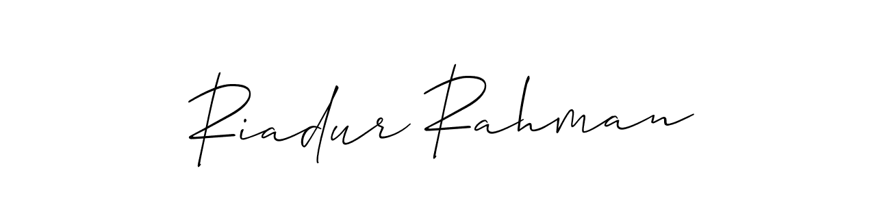 Once you've used our free online signature maker to create your best signature Allison_Script style, it's time to enjoy all of the benefits that Riadur Rahman name signing documents. Riadur Rahman signature style 2 images and pictures png