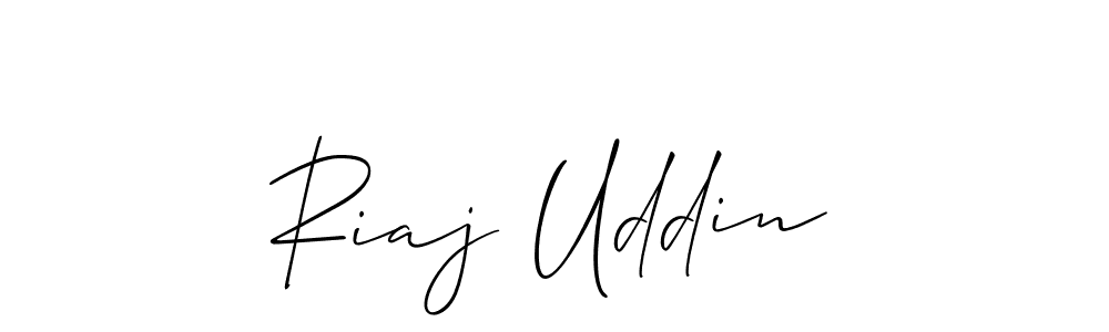 You can use this online signature creator to create a handwritten signature for the name Riaj Uddin. This is the best online autograph maker. Riaj Uddin signature style 2 images and pictures png