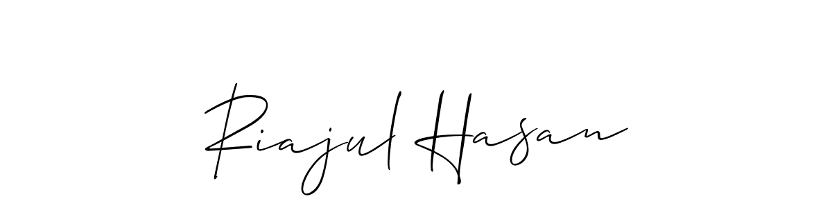 How to Draw Riajul Hasan signature style? Allison_Script is a latest design signature styles for name Riajul Hasan. Riajul Hasan signature style 2 images and pictures png